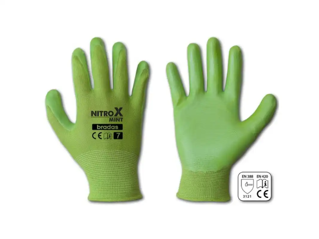 Védőkesztyű 7 NITROX MINT, nitril